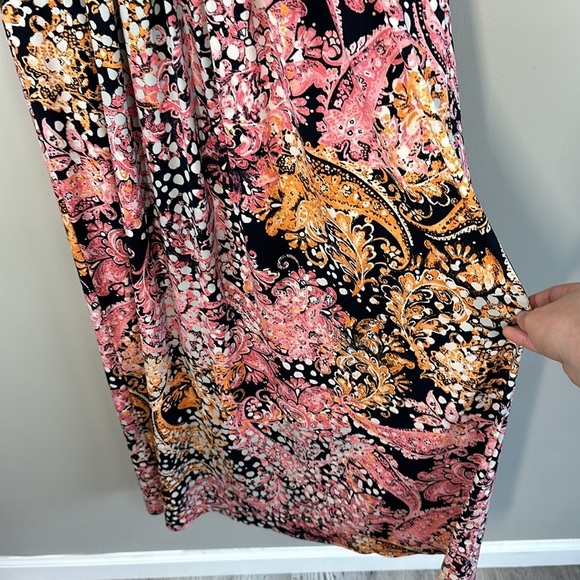 Chico’s Floral Pleated Paisley Maxi Dress Size O (S 4/6) - Picture 13 of 16